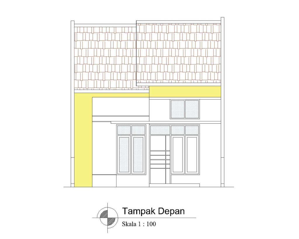 foto tampak rumah tipe T-45 C perumahan BULAN TERANG UTAMA DAN KAWASAN NEW CITY MALANG