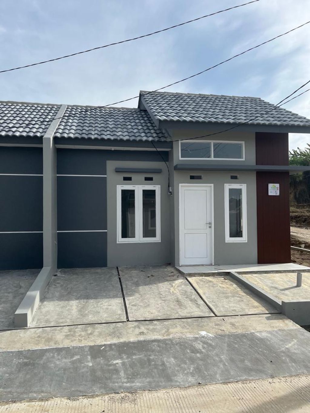 foto tampak rumah tipe Sakura perumahan KIARA GARDEN 2 (TAHAP 4)