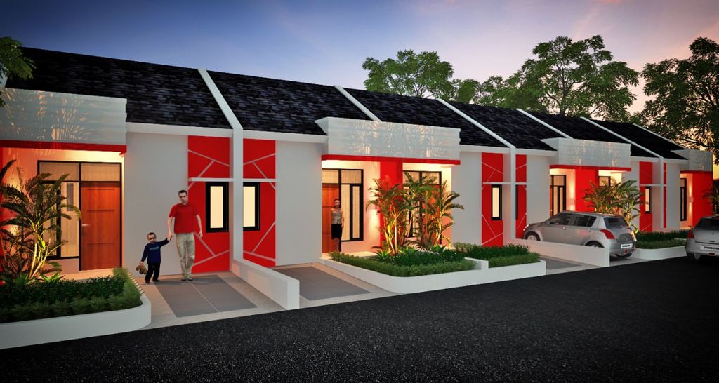 foto tampak rumah tipe Extention 34 perumahan Bumi Indah Tahap 3