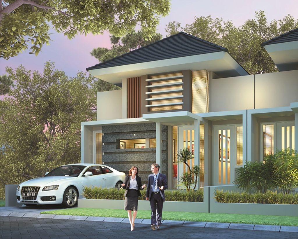 foto tampak rumah tipe PREMIUM 58 perumahan Wisata Bukit Sentul