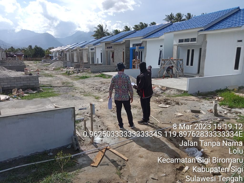 foto posisi tengah perumahan JINGGALAND KALUKUBULA TAHAP 5