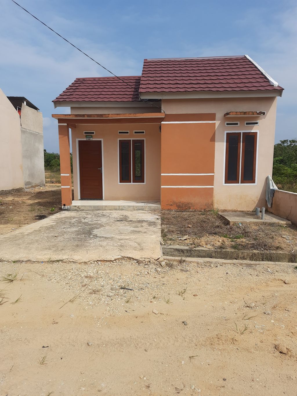 foto tampak rumah tipe RST 36 UPDATE perumahan Permata Sei  Kerjan