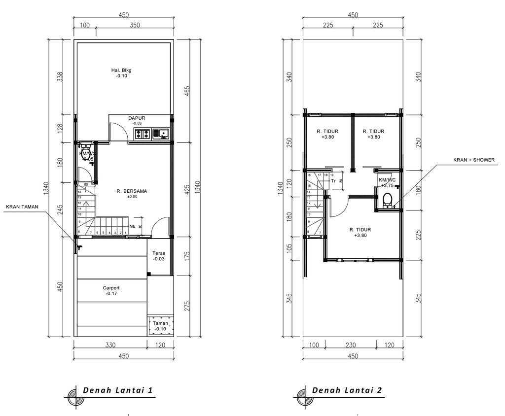 foto denah rumah tipe 50 Compact (537) perumahan Seroja Home Residence 4