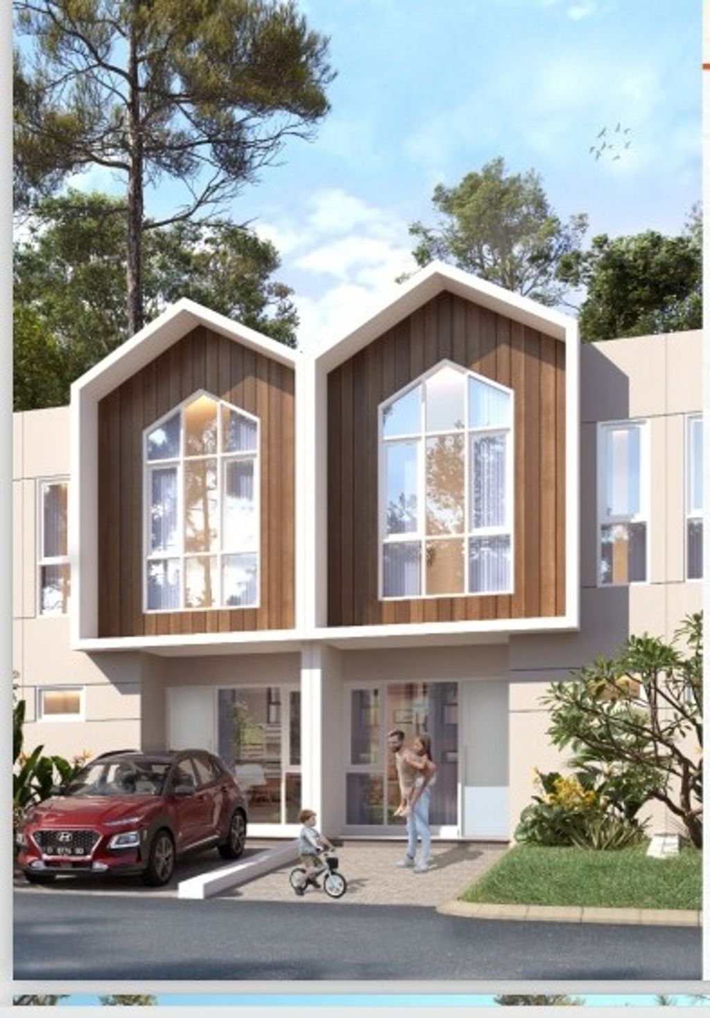 foto tampak rumah tipe AYAKA-EXT perumahan CITRA ECOPOLIS RAYA - ECO RESIDENCE - BELLE FLEUR EXT