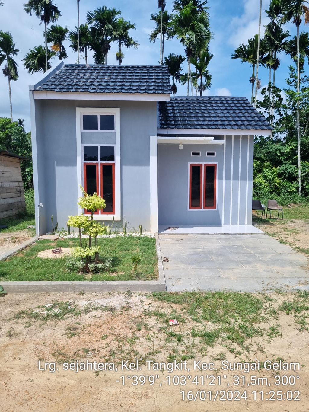foto tampak rumah tipe 36 perumahan BHAVANA RESIDENCE