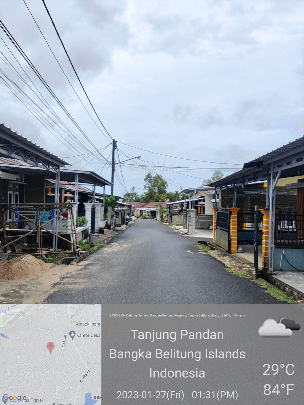 foto posisi tengah perumahan Ketakong Indah Residence