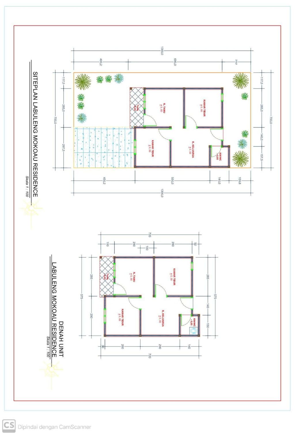 foto denah rumah tipe 36 (Subsidii) perumahan LABULENG MOKOAU RESIDENCE