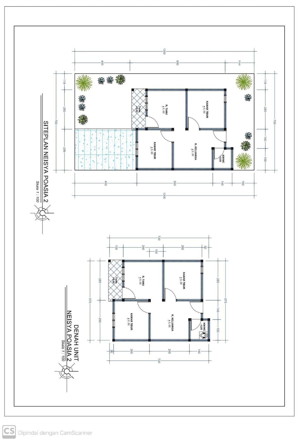 foto denah rumah tipe 36 (Subsidii) perumahan NEISYA POASIA II.