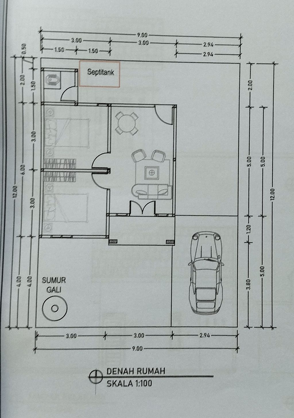 foto denah rumah tipe 36 perumahan BERKAH INDAH LESTARI 6