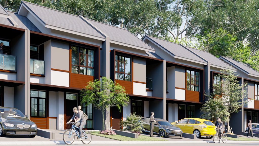 foto tampak rumah tipe 69/72 M3 perumahan ROYAL SENTRALAND BTP