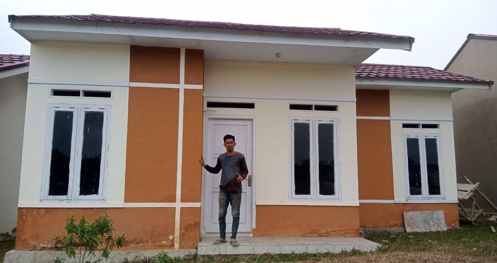foto tampak rumah tipe 36 perumahan GRIYA AL FAZZA