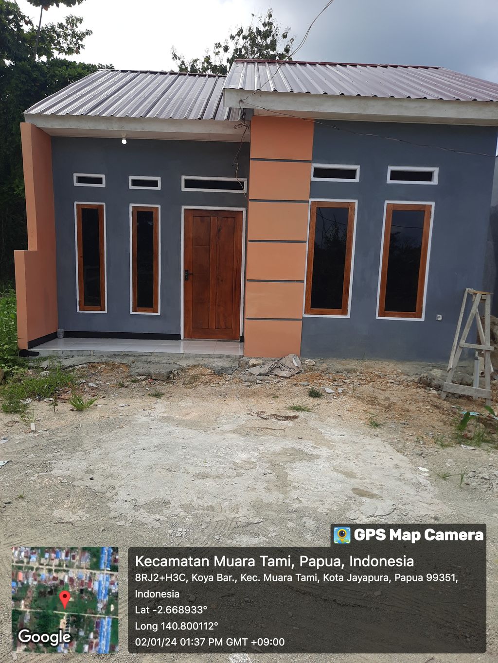 foto tampak rumah tipe 36 perumahan MAWAR SARON 4