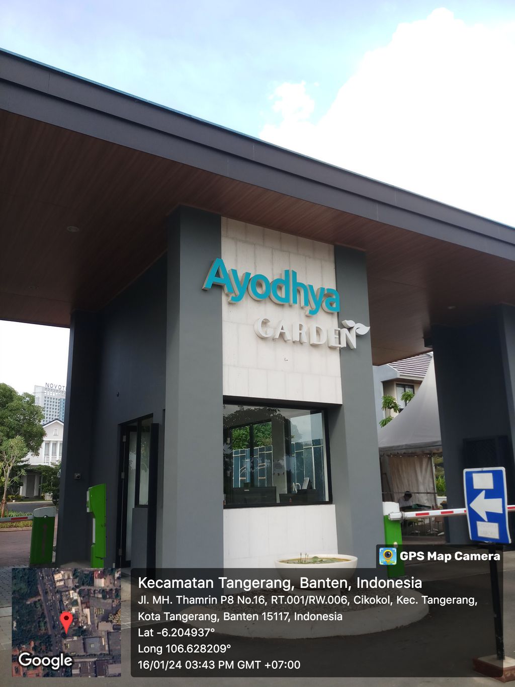 foto gerbang perumahan AYODHYA GARDEN - THE TERRACE