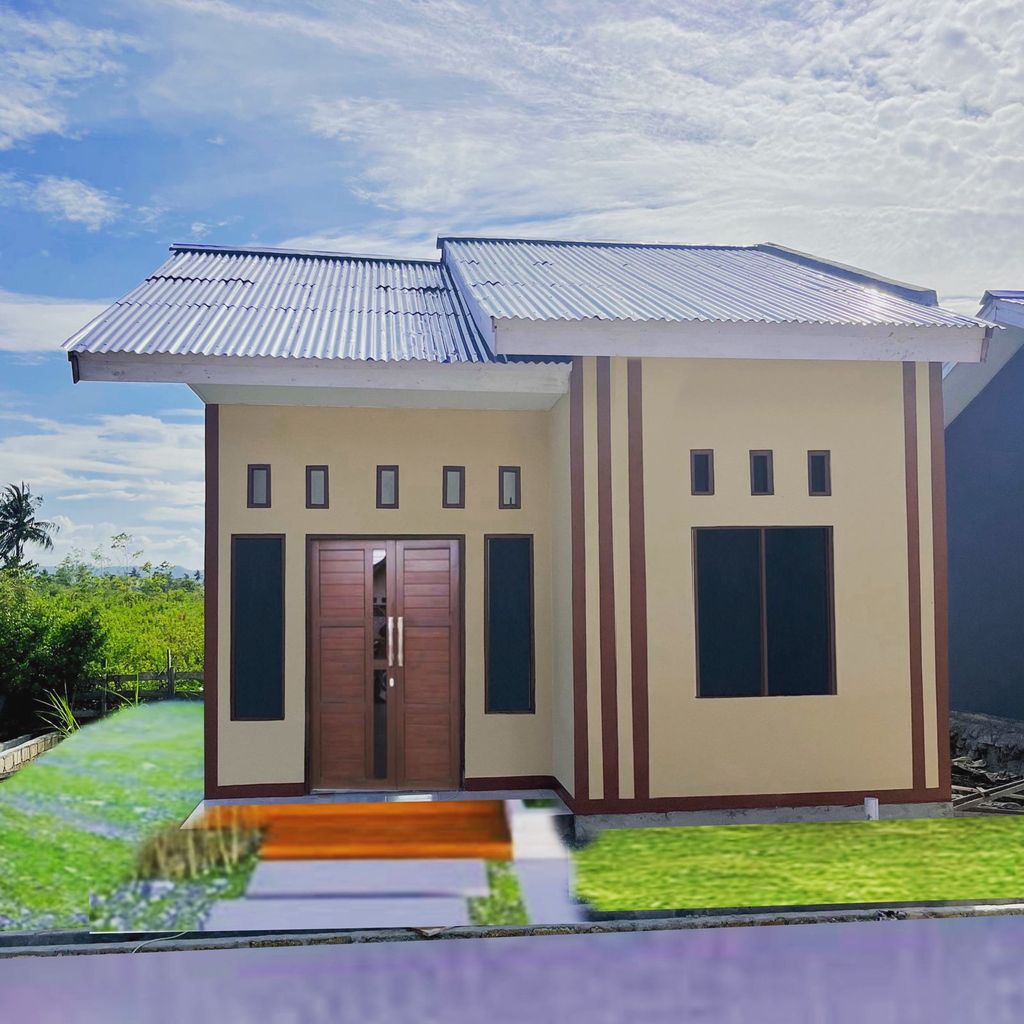 foto tampak rumah tipe 36 - 2024 perumahan MAKURAGA GREEN RESIDENCE