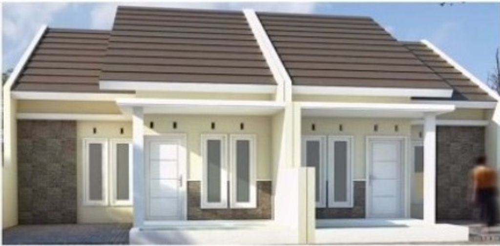 foto tampak rumah tipe 36/60 perumahan MILITER REGENCY