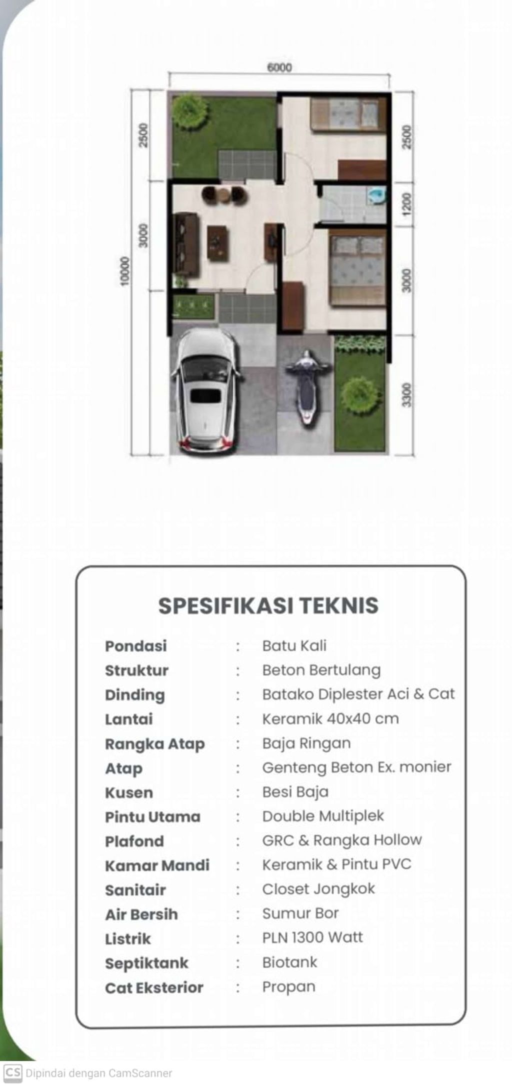 foto denah rumah tipe NEW CELOSIA perumahan BATARA PARKVIEW 2