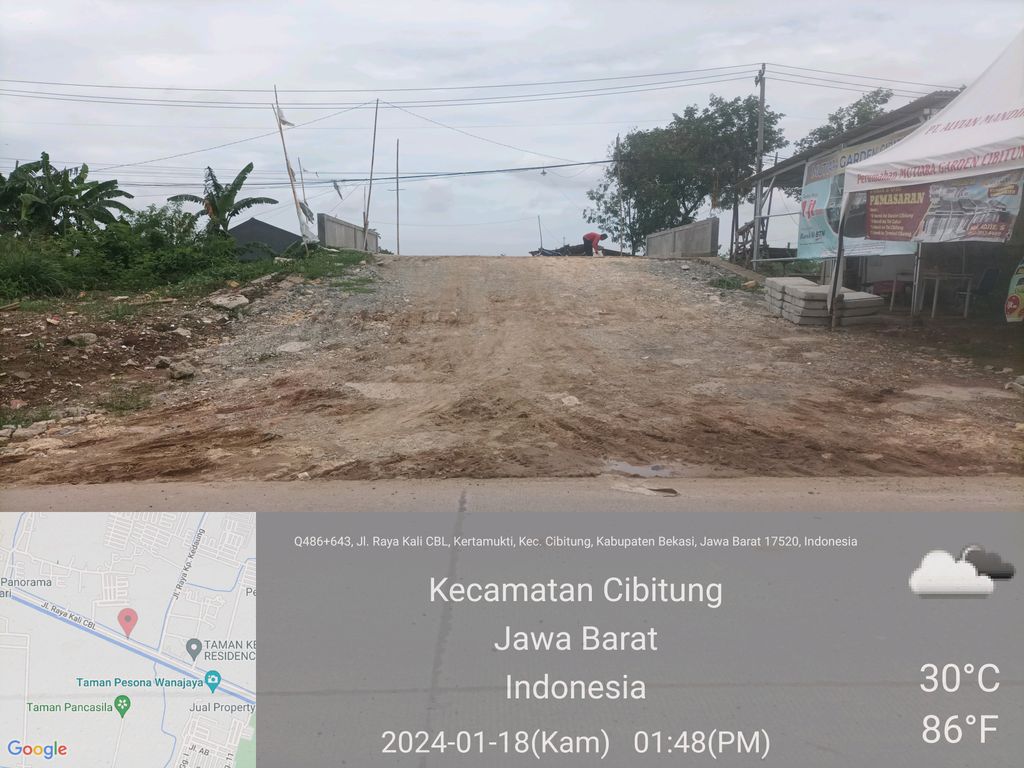foto gerbang perumahan Mutiara Garden Cibitung