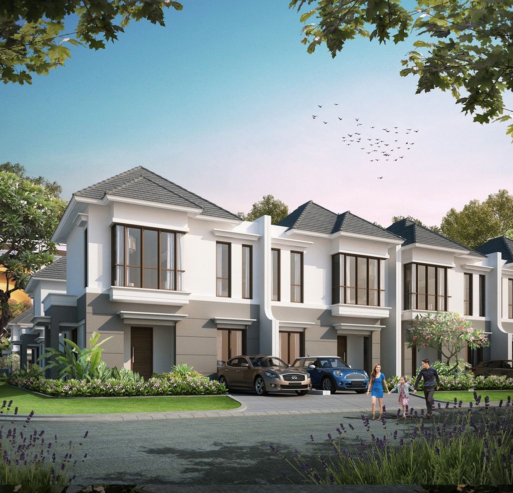 foto tampak rumah tipe 105/70 perumahan CITRALAND CIREBON
