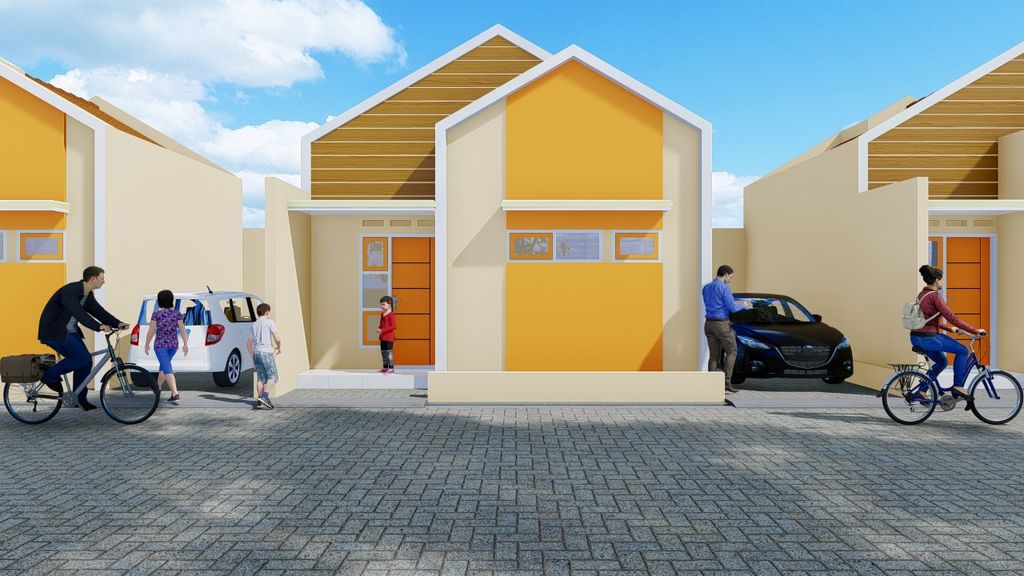 foto tampak rumah tipe 36 perumahan PERUMAHAN SYAILENDRA REGENCY 2