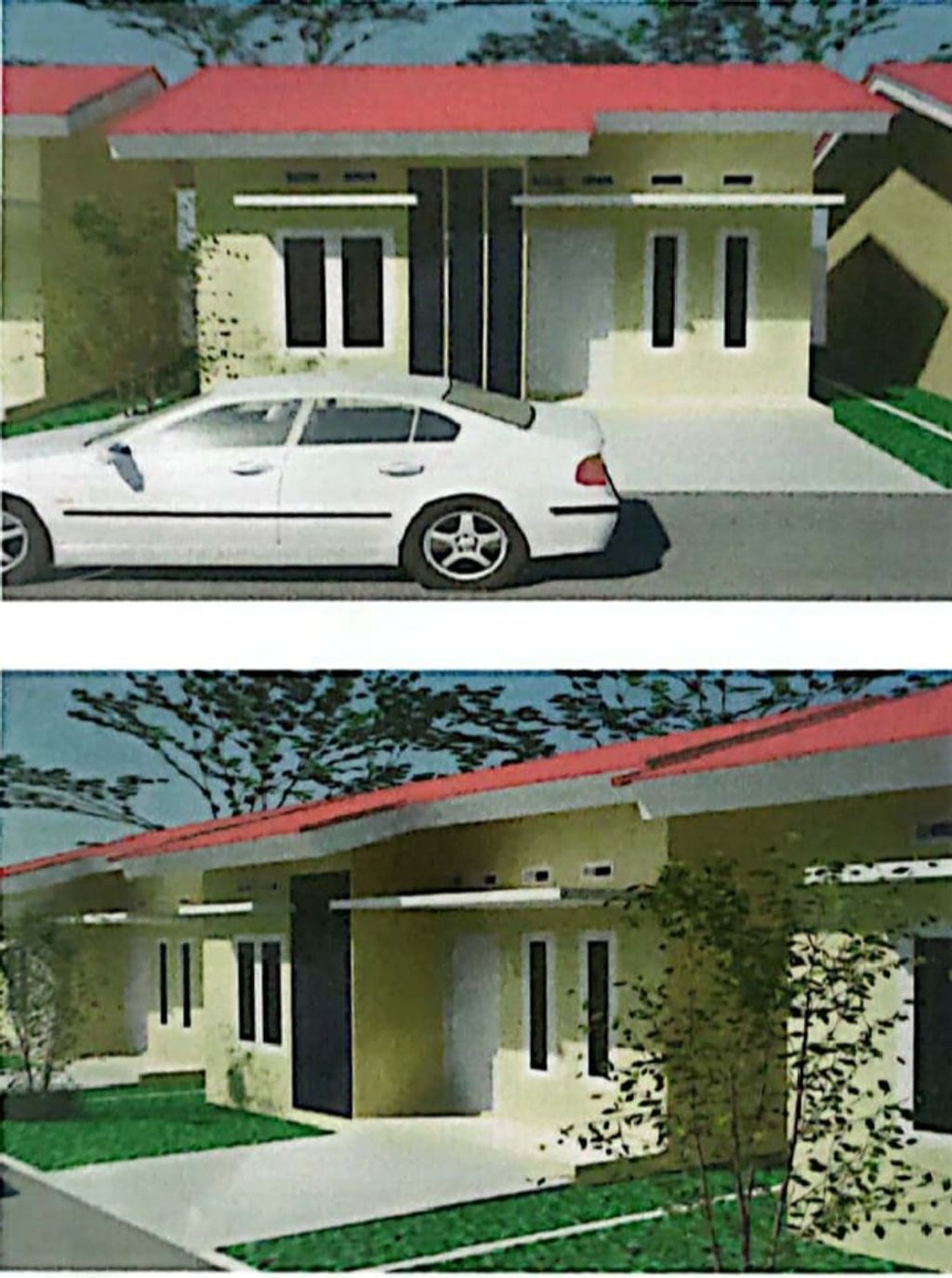 foto tampak rumah tipe 36 perumahan Perumahan alam damai residence