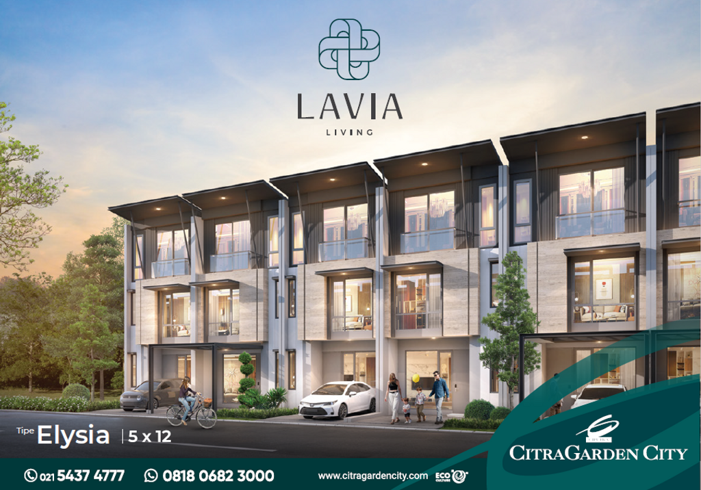 foto tampak rumah tipe LAVIA LIVING perumahan AEROHUB,AEROWORLD 8