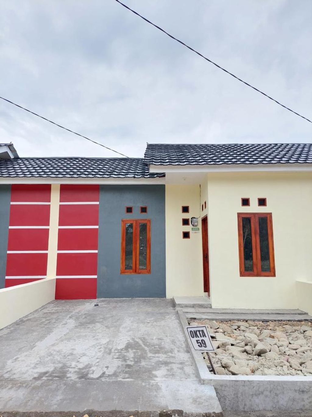 foto tampak rumah tipe 36/72 (PMK 2024) perumahan Kota Baru Parigi