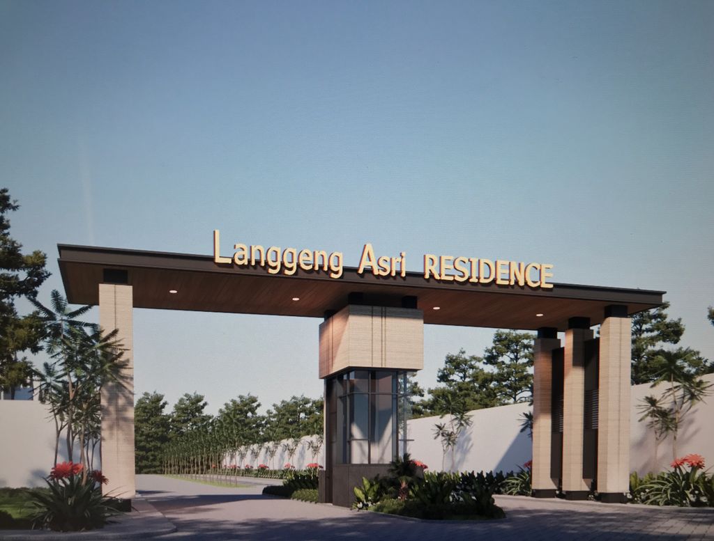 foto gerbang perumahan Langgeng Asri Residence