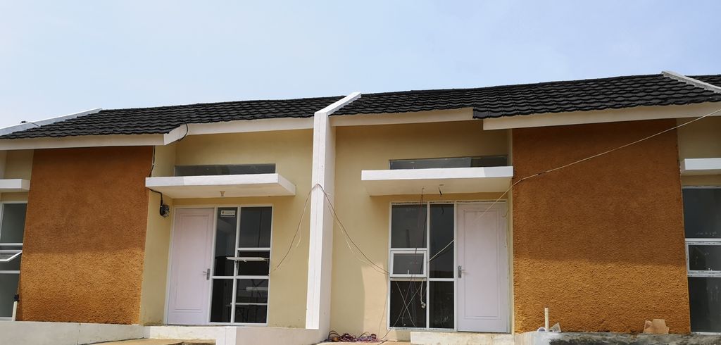 foto tampak rumah tipe 30 / 60 perumahan BERKAH CARINGIN GARDEN