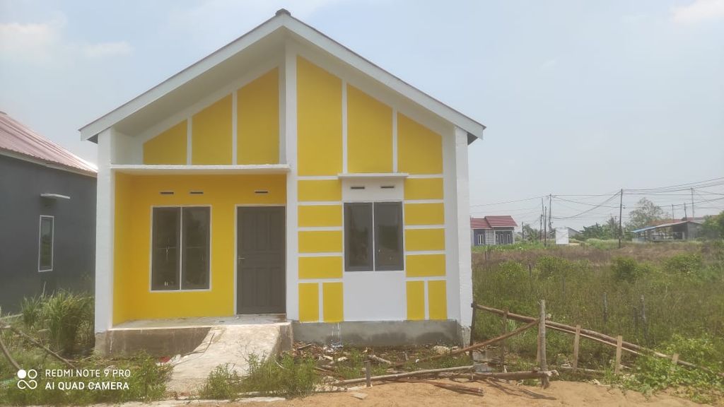 foto tampak rumah tipe 36 HARGA TERBARU 2024 perumahan DARUSSALAM HARMONI TAHAP 2