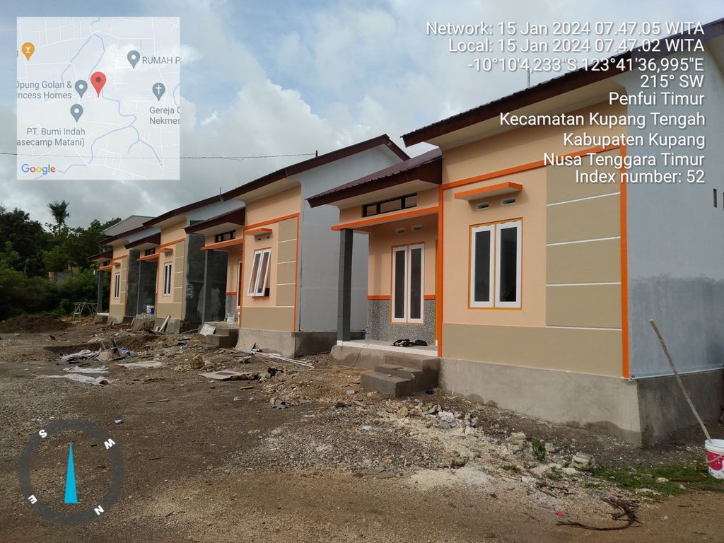 foto posisi tengah perumahan Tarus Regency