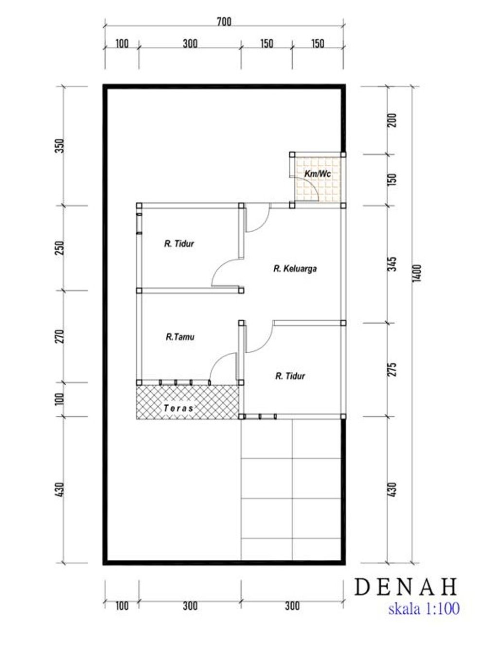 foto denah rumah tipe Hunian perumahan Perumahan Elyas Residence