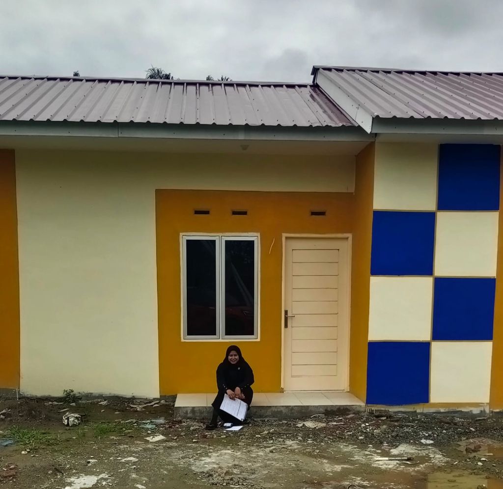 foto tampak rumah tipe 36 subsidi perumahan Griya Suka Maju Asri