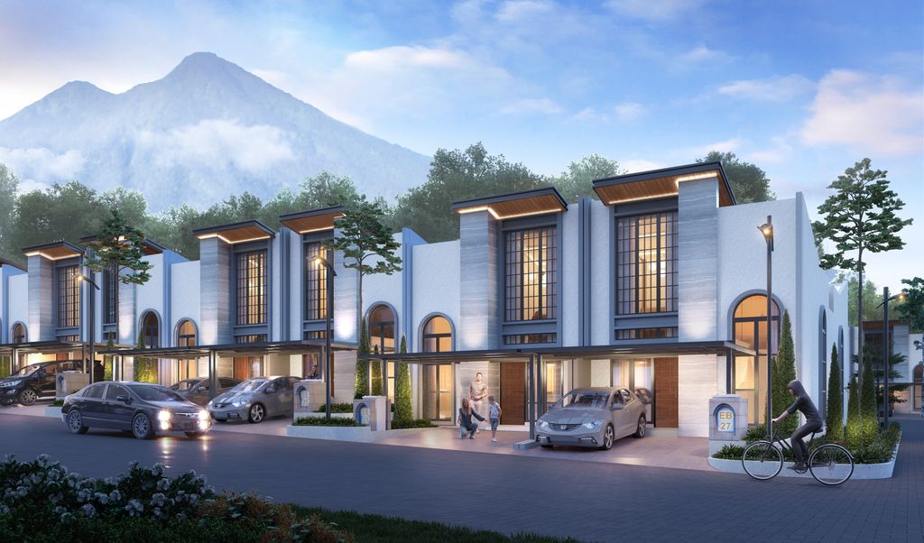 foto tampak rumah tipe MALTA T47 perumahan GRAND DUTA CITY, SOJ - 2