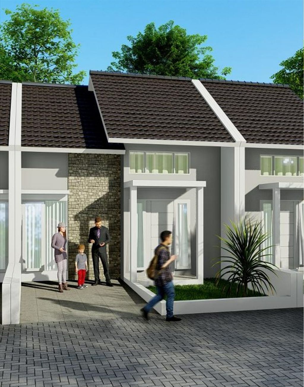 foto tampak rumah tipe 36/91 perumahan ALANA HILLS REGENCY