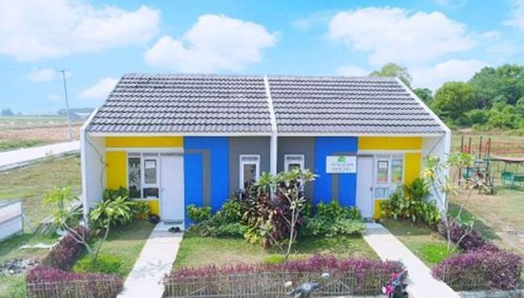 foto tampak rumah tipe FLPP 28/60 (2024) perumahan Mutiara Puri Harmoni 3 Perluasan