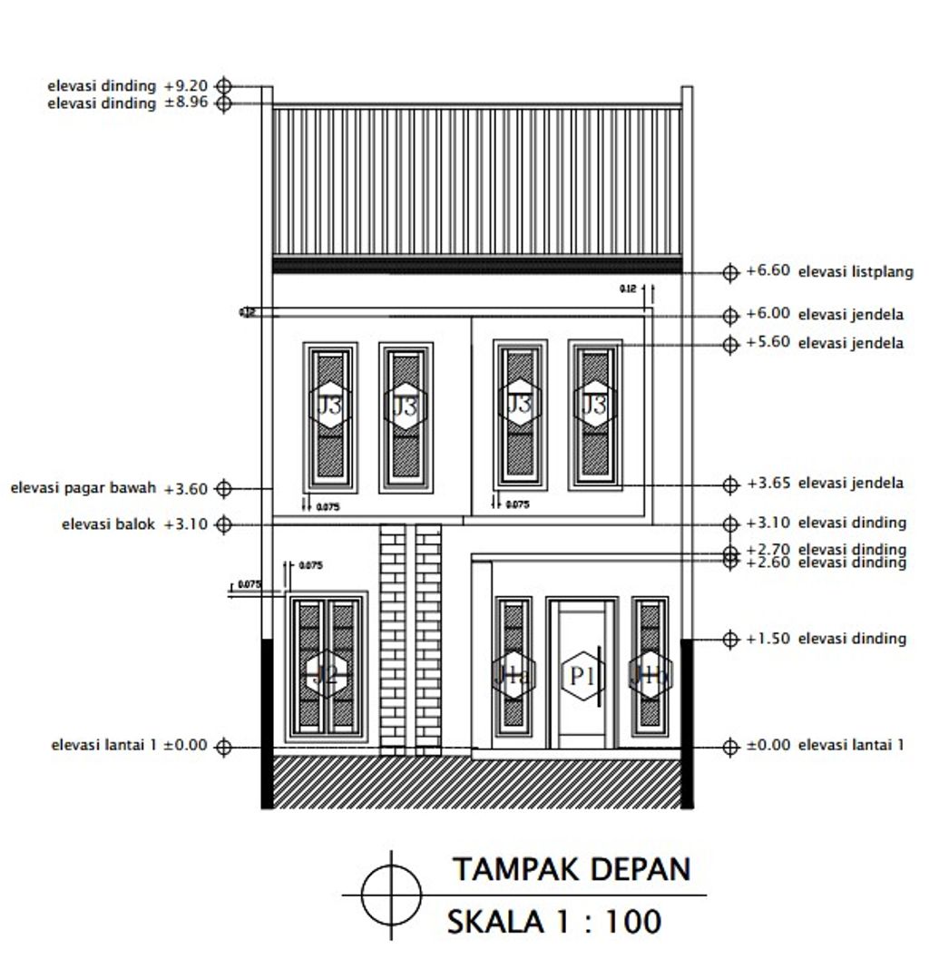 foto tampak rumah tipe 61/90 perumahan Alana Regency Tambakcemandi Tahap 2 dan 3