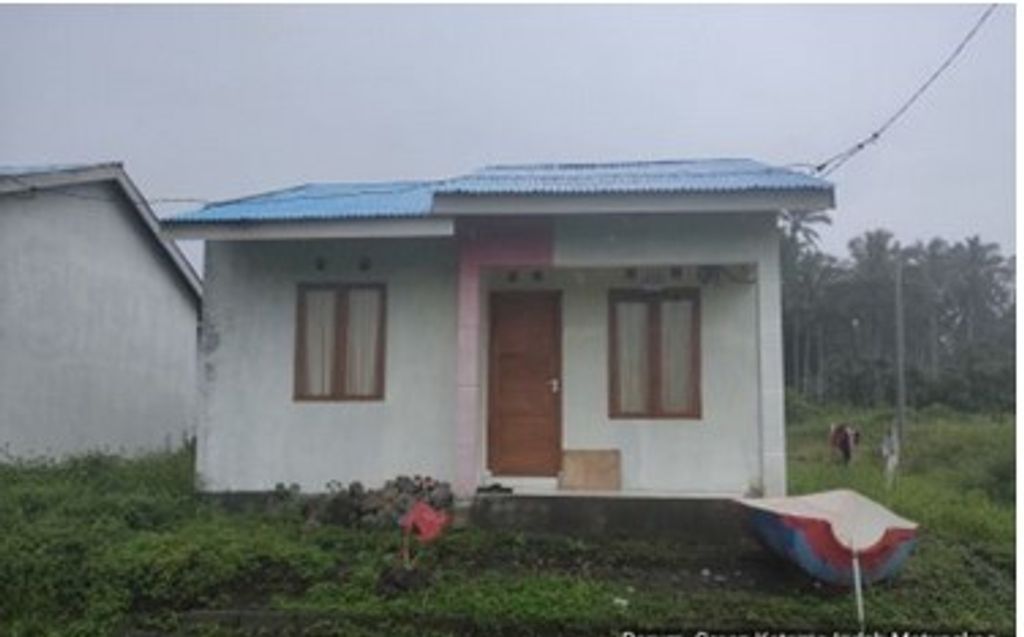 foto tampak rumah tipe 36/108 perumahan GREEN KETAMA INDAH