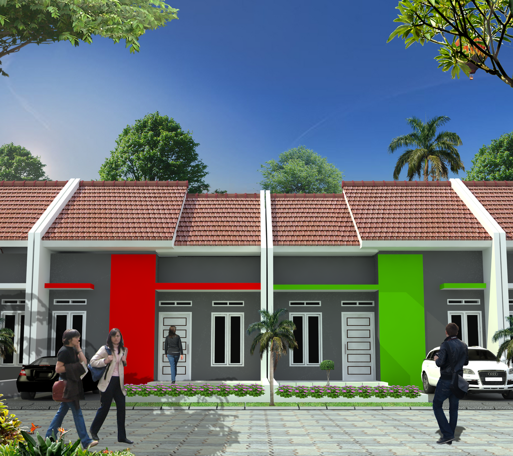 foto tampak rumah tipe 36 perumahan GRIYA ALAM SIDOSARI II