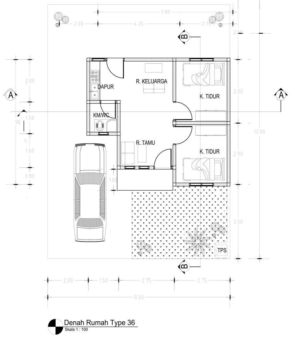 foto denah rumah tipe Rumah Tapak perumahan CEMPAKA SOREK RESIDENCE