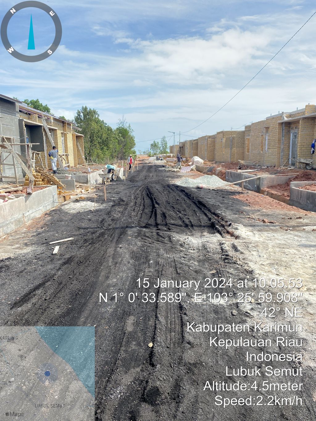 foto posisi tengah perumahan COASTAL INDAH RESIDENCE 2