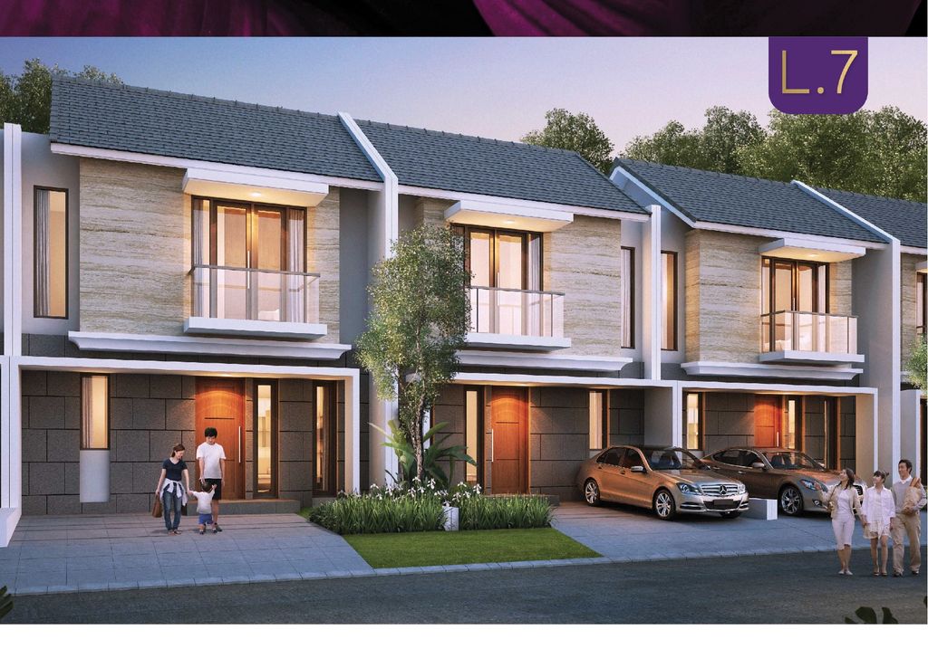 foto tampak rumah tipe C-84-99 perumahan CITRAGRAND CIBUBUR CBD/CITRAGRAND 2 ( CLUSTER CALATHEA tahap 3)