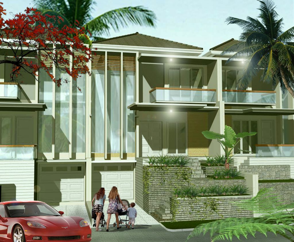 foto tampak rumah tipe Oak Wood perumahan Taman Kencana