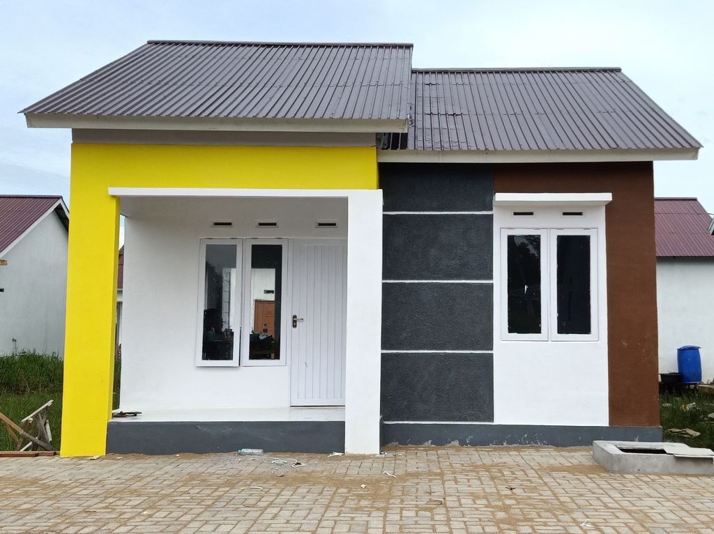 foto tampak rumah tipe 36 perumahan GREEN AULIA 2