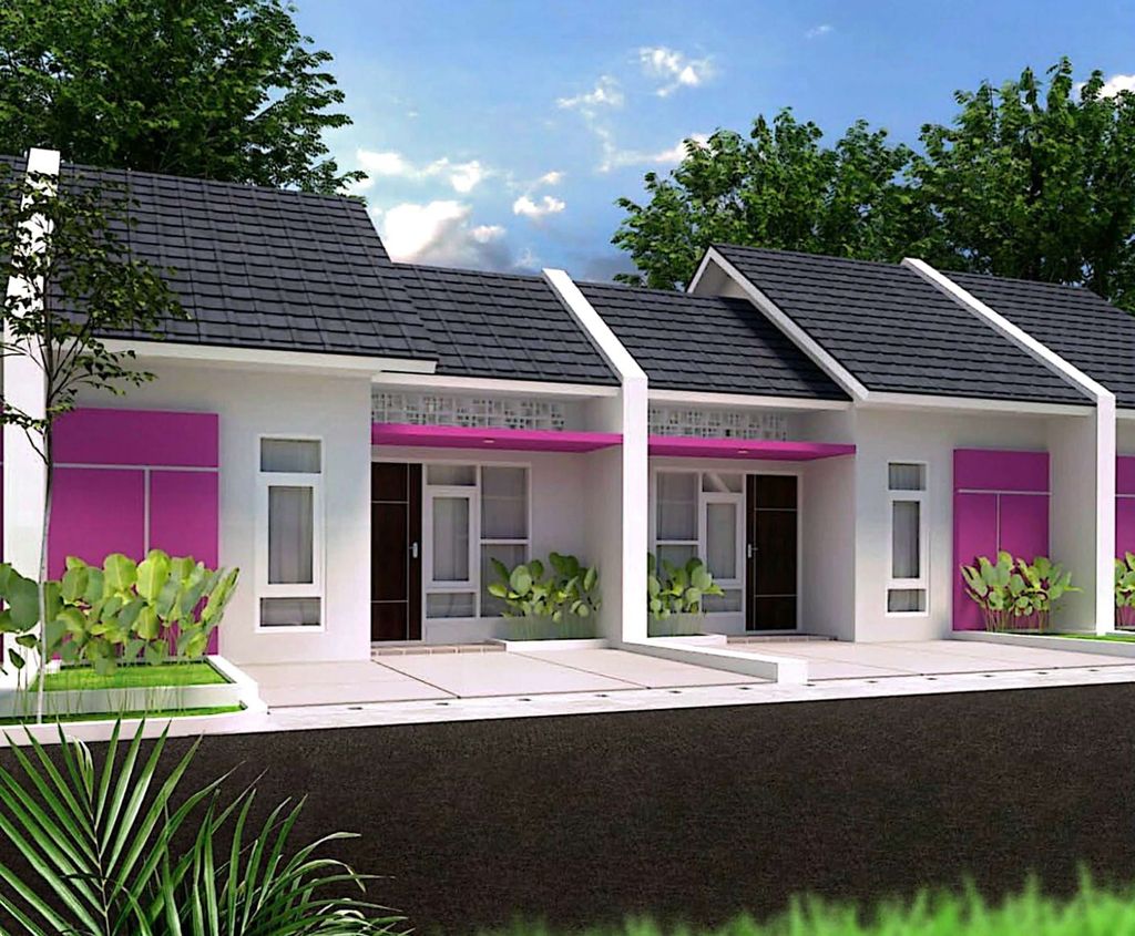 foto tampak rumah tipe ASTER perumahan BATARA PARKVIEW 2