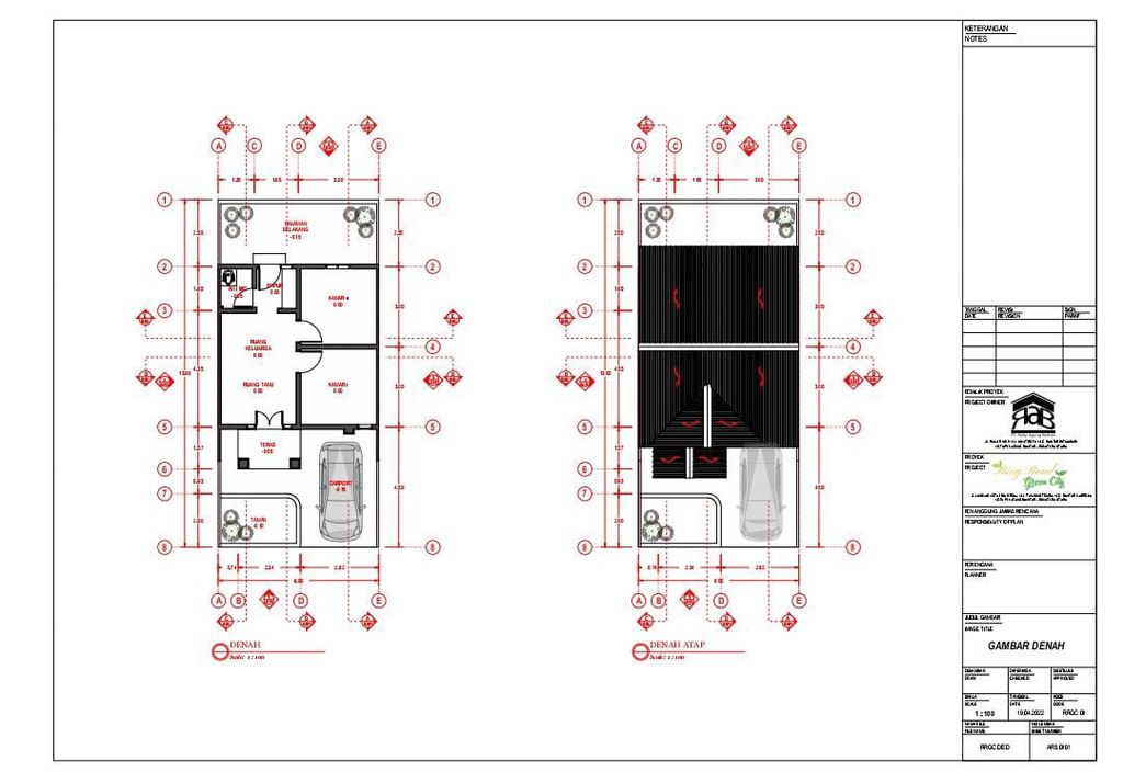 foto denah rumah tipe 36 NEW 2024 perumahan RING ROAD GREEN CITY II