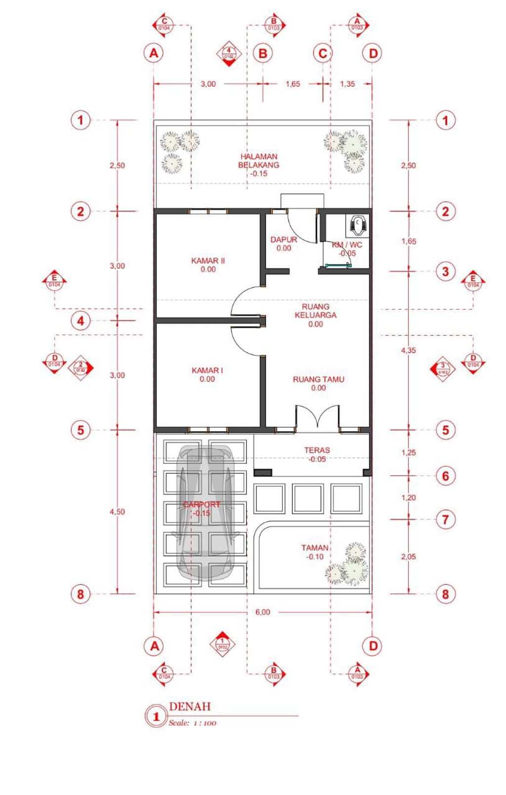 foto denah rumah tipe 36 NEW 2024 perumahan KAMPOENG KITA