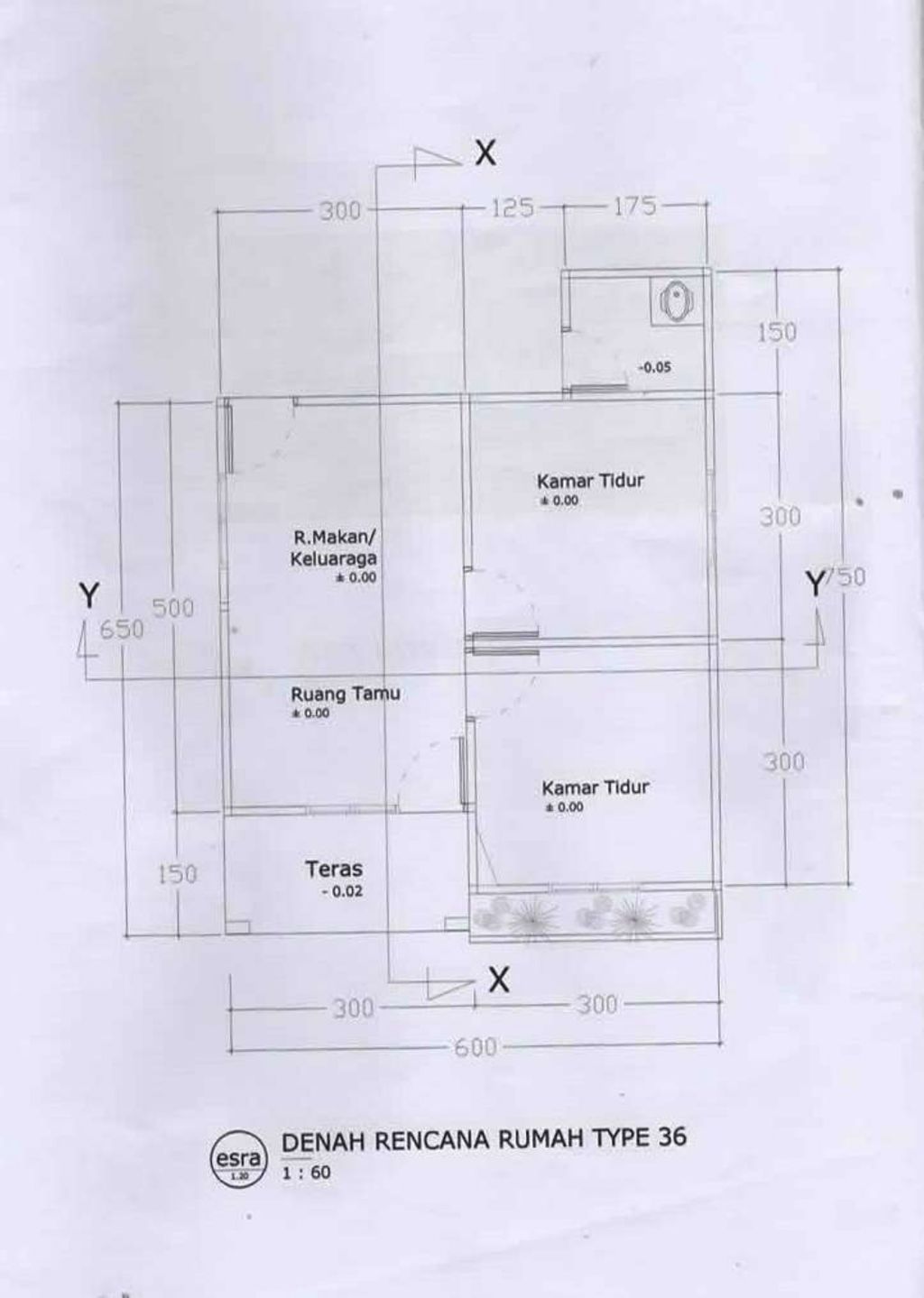 foto denah rumah tipe Standar perumahan BINTUNI BLESS RESIDENCE
