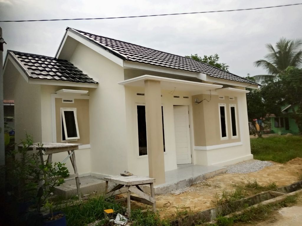 foto tampak rumah tipe 36/108 perumahan BAKAU INDAH