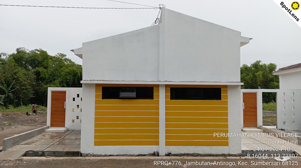 foto tampak rumah tipe 30/60 perumahan Kampus Village