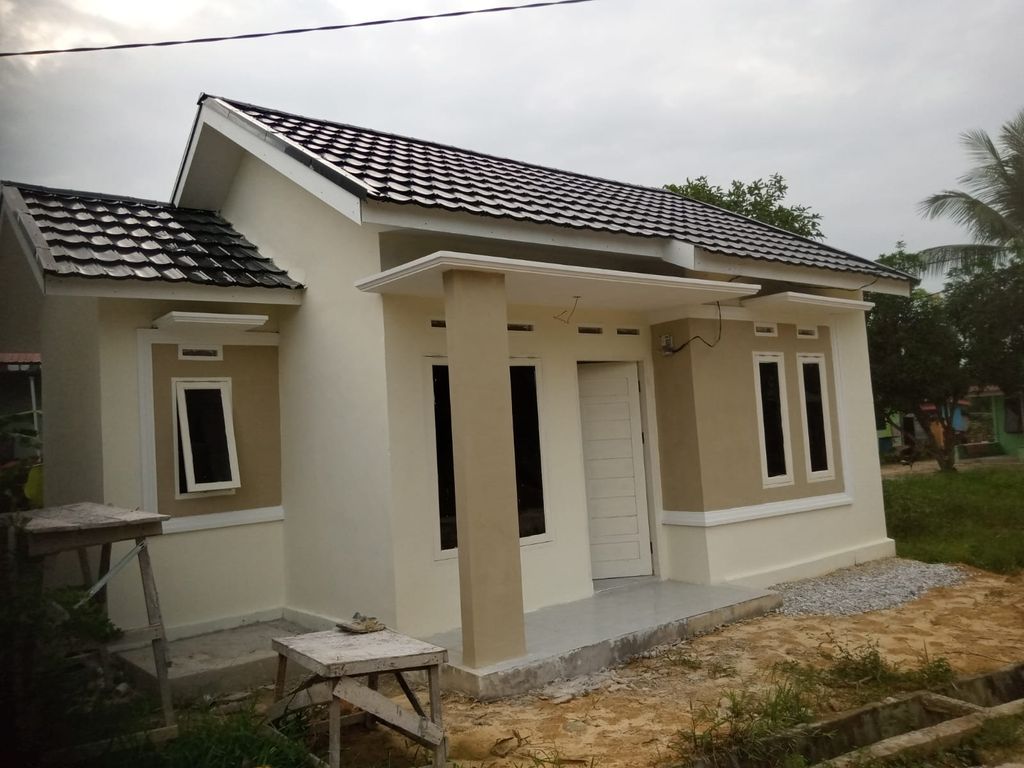 foto tampak rumah tipe 45/108 perumahan BAKAU INDAH